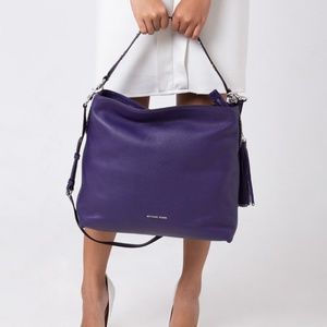 Michael Kors Brooklyn Large Shoulder Bag (Purple)